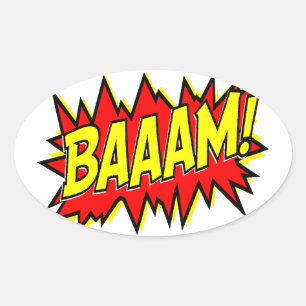 BAAAM. OVALE STICKER