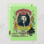 Baach Funny Sheep Great Animal Composer Bach Briefkaart (Voorkant / Achterkant)