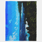 Baai op weg naar Hana Maui Abstract Fleece Deken (Voorkant)