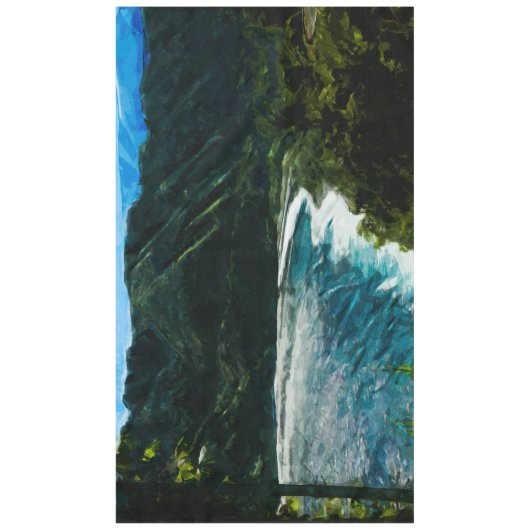 Baai op weg naar Hana Maui Hawaii Abstract Tafelkleed (Voorkant)