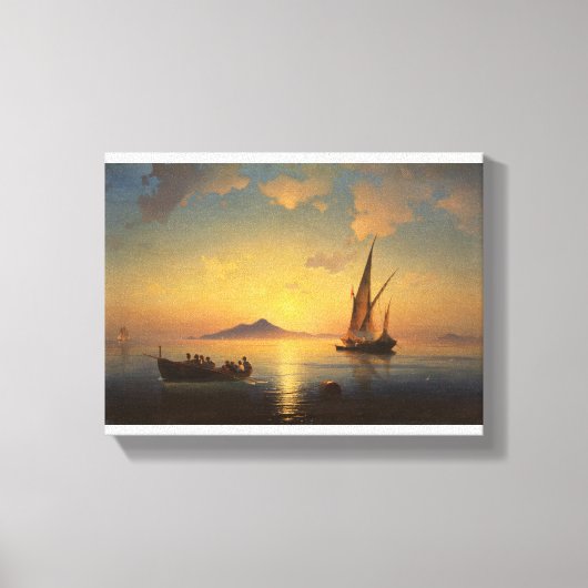 Baai van Napels Ivan Aivazovsky Canvas Afdruk (Voorkant)