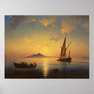 Baai van Napels Ivan Aivazovsky Poster