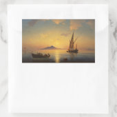 Baai van Napels Ivan Aivazovsky Rechthoekige Sticker (Tas)