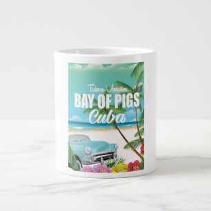 Baai van Varkens, poster van de strandvakantie op  Jumbo Mok