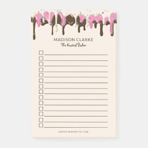 Baakte artikelen Bakery Business Post-it Opmerking Post-it® Notes