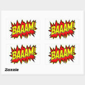 BAAM! RECHTHOEKIGE STICKER (Vel)