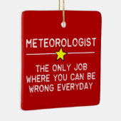 baan als meteoroloog keramisch ornament (Rechts)