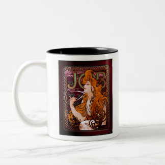 BAAN by Alphonse Mucha Tweekleurige Koffiemok