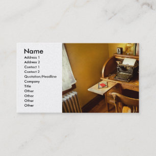 Baan - Typist(e) - Een persoon met vele interesses Visitekaartje
