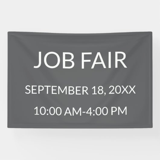 Baanbeurs Grijs Spandoek (Horizontaal)