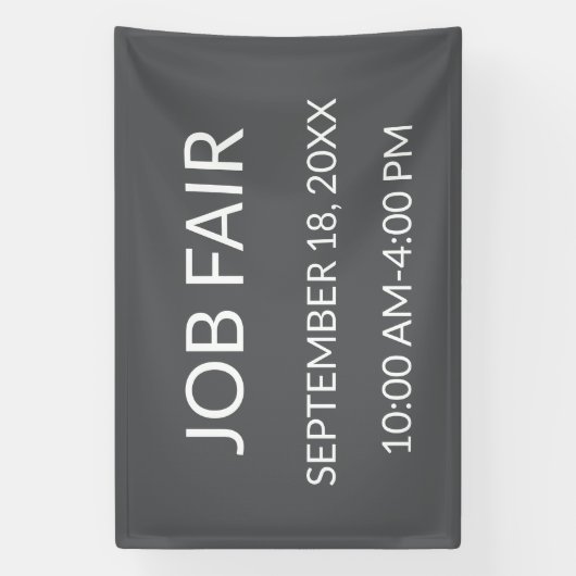 Baanbeurs Grijs Spandoek (Verticaal)