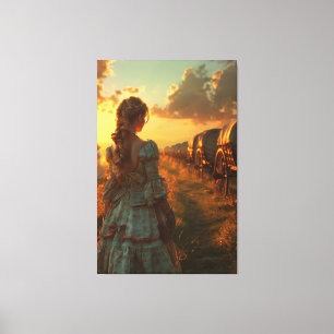 🌅👗 Baanbrekende geest 🐎 Canvas Afdruk
