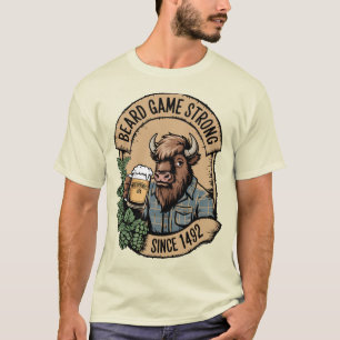 Baard Game Sterk Wilderness Bison IPA Design T-shirt