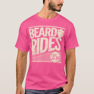 Baard Rijden Grappige Versleten Baard T-shirt