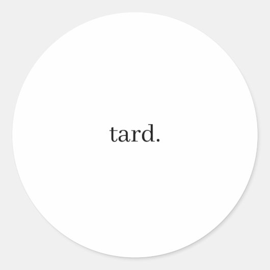 baard. ronde sticker (Voorkant)