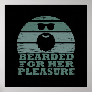Baard voor haar plezier poster