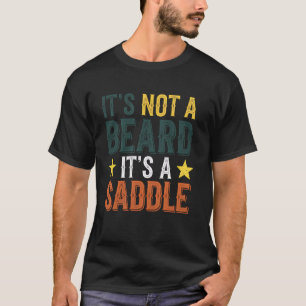 Baard Zadel Cowboy Rodeo Land Westers Paardrijden T-shirt