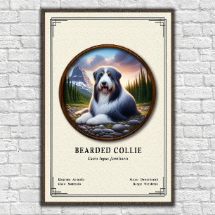 Baardcollie Zoölogie Serie Poster