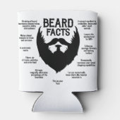 Baardeffecten (zwart) blikjeskoeler (Achterkant)