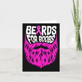 Baarden voor borstkanker Awareness Support Kaart