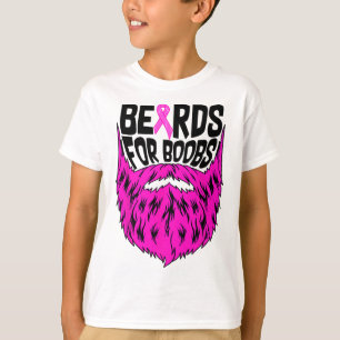 Baarden voor borstkanker Awareness Support T-shirt