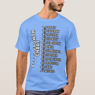 baardgroegrafiek 3 t-shirt