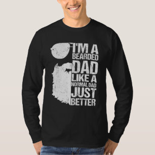 Baardige Papa Baard Humor Vaderdag Idee T-shirt