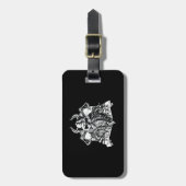 Baardige Vikingkrijger Bagagelabel (Voorkant verticaal)