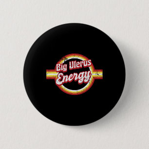 Baarmoeder energie retro feministische vrouw ronde button 5,7 cm