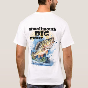 Baars met kleine bek grote strijd Personaliseer NA T-shirt