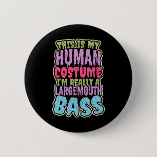 Baarsvissen Menselijk Kostuum Cadeau Ronde Button 5,7 Cm