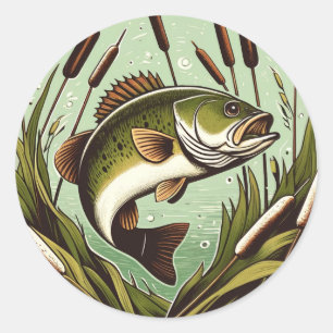 Baarsvissen Vaderdag      Ronde Sticker