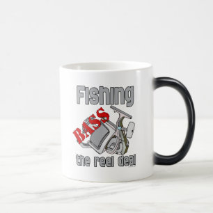 Baarzen die de Overeenkomst van de Spoel vissen Magische Mok