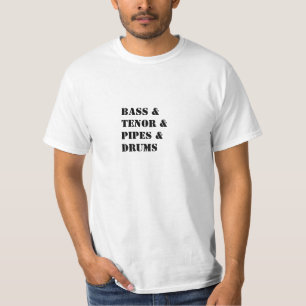 Baarzen, Teneur, Pijpen, Trommels T-shirt