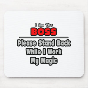 Baas ... Achterkant... Mijn magische werk Muismat