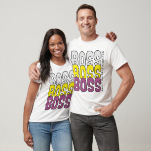 Baas Baas Baas Gebouwd op Eigen Succes Citaat T-shirt