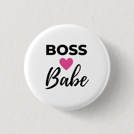 Baas Babe 2 Ronde Button 3,2 Cm (Voorkant)