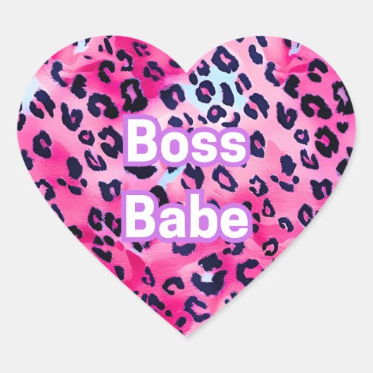 Baas Babe Hart Stickers - Klaar om te doden! (Voorkant)