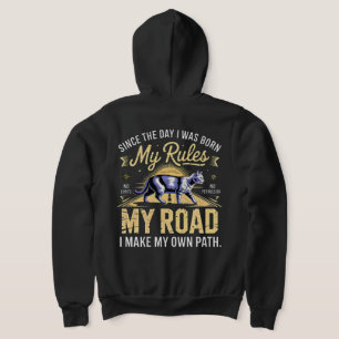 Baas Babe Ondernemer Kat Mijn Regels Mijn Weg Hoodie