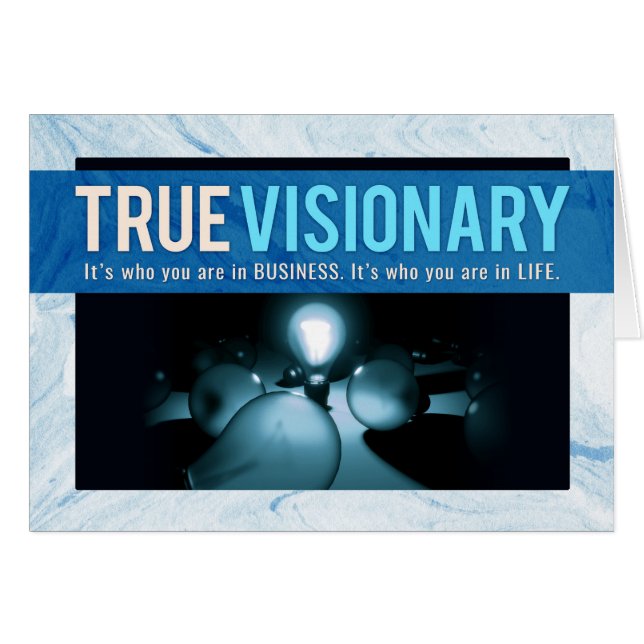 Baas Bedankt, je bent een echte Visionary (Voorkant Horizontaal)