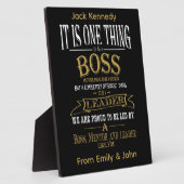 Baas BEDANKT JULLIE "geweldige baas" Fotoplaat (Zijkant)