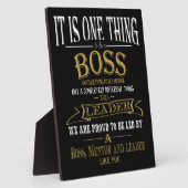 Baas BEDANKT MENTOR LEADER geweldige baas Fotoplaat (Zijkant)