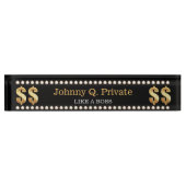 Baas Bling VIP Naambordje (Voorkant)