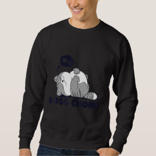 Baas Chonk Lazy Slapen Vet Kat Meme Design Trui