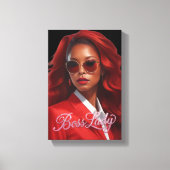 Baas Dame Canvas Print (Voorkant)