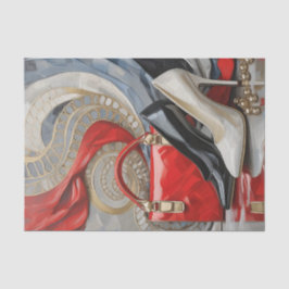 Baas dame op punt, moderne vrouw tissuepapier