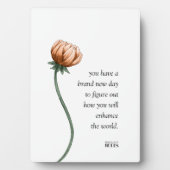 Baas Dames Motiverende Spreuk Bloem Fotoplaat (voorkant)