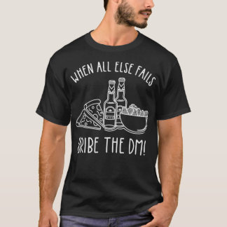 Baas de DM Tabletop RPG Dice D20 Dragon Lover T-shirt