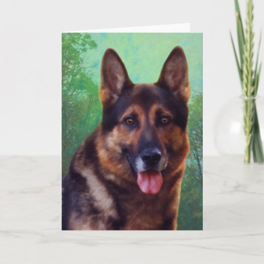Baas de Duitse Herder Kaart (Voorkant)