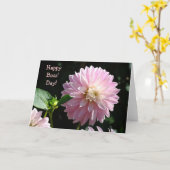 Baas Kaarten Roze Dahlia Flowers Happy Boss Day! (Gele Bloem)